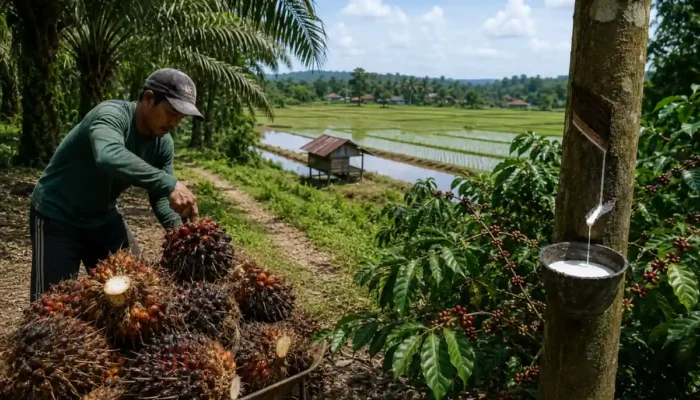 Saat Sawah Berhenti, Kebun Menopang Napas Petani OKU