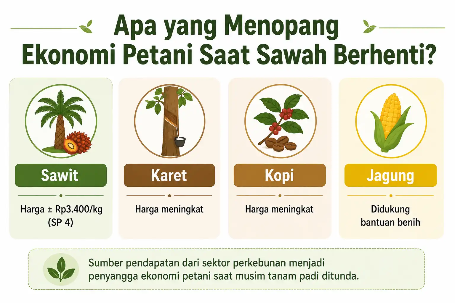Strategi Petani Saat Sawah Belum Ditanami
