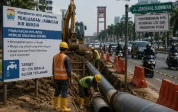 Tersandera Izin Pusat di Sudirman, Perluasan Air Bersih Palembang Tertahan