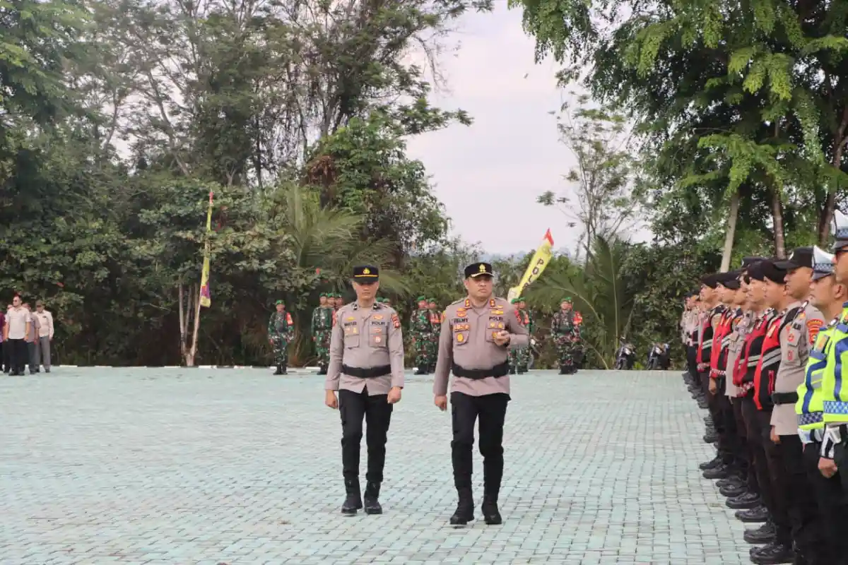 Antisipasi Musim Kemarau, Polres OKU Siagakan Personel Gabungan dan Alat Penanganan Karhutla