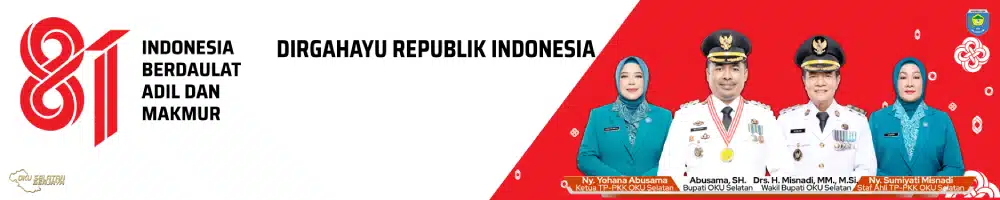 Banner HUT RI Kabupaten OKU Selatan ke 116