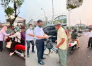 BKPSDM Muba Bagikan Masker Gratis untuk Antisipasi Dampak Kabut Asap