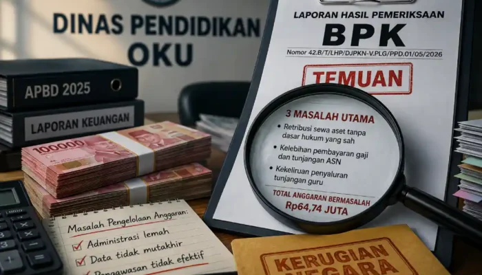 BPK Bongkar Tiga Masalah Pengelolaan Anggaran di Dinas Pendidikan OKU