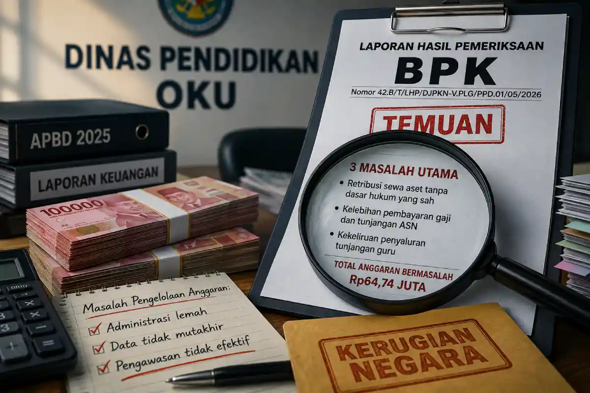 BPK Bongkar Tiga Masalah Pengelolaan Anggaran di Dinas Pendidikan OKU