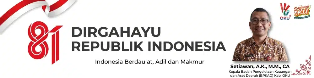 Banner HUT RI BPKAD Kabupaten OKU