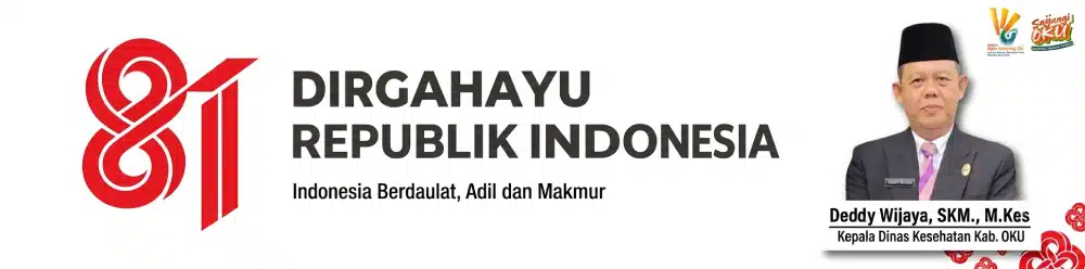 Banner HUT RI Dinas Kesehatan Kabupaten OKU
