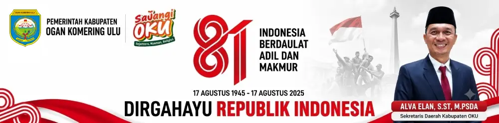 Banner HUT RI Sekda Kabupaten OKU
