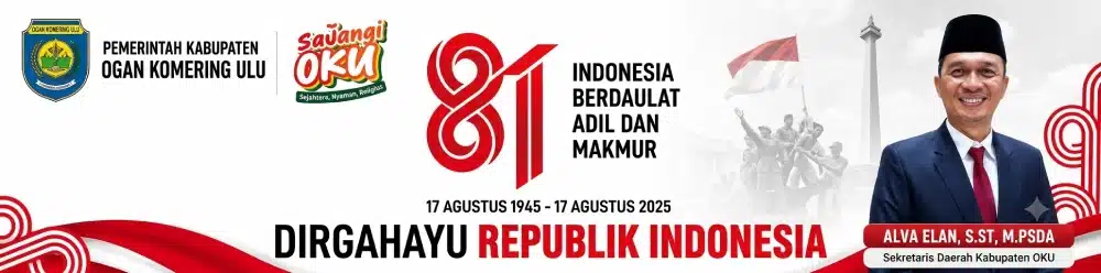 Banner HUT RI Sekda Kabupaten OKU
