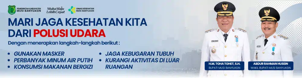 Banner Polusi Udara Pemkab Musi Banyuasin