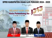 DPRD Ogan Ilir Ucapkan Selamat HUT Kota Palembang ke-1343, Harapkan Sinergi Antardaerah Kian Kokoh