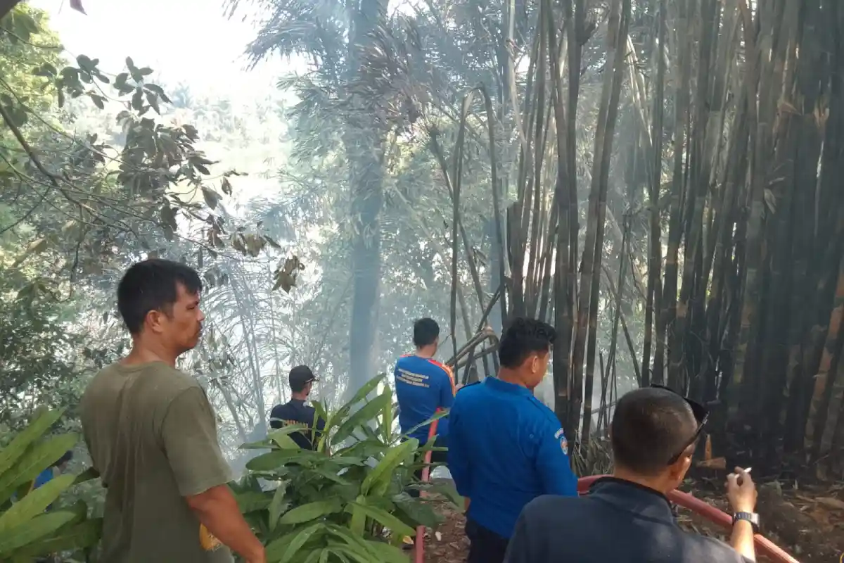 Diduga Akibat Bakar Sampah, Lahan Dekat Permukiman di Baturaja Ludes Terbakar