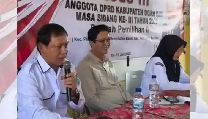 Gelar Reses Masa Sidang III di Pemulutan, Ketua DPRD Ogan Ilir Edwin Cahya Putra Serap Aspirasi Warga