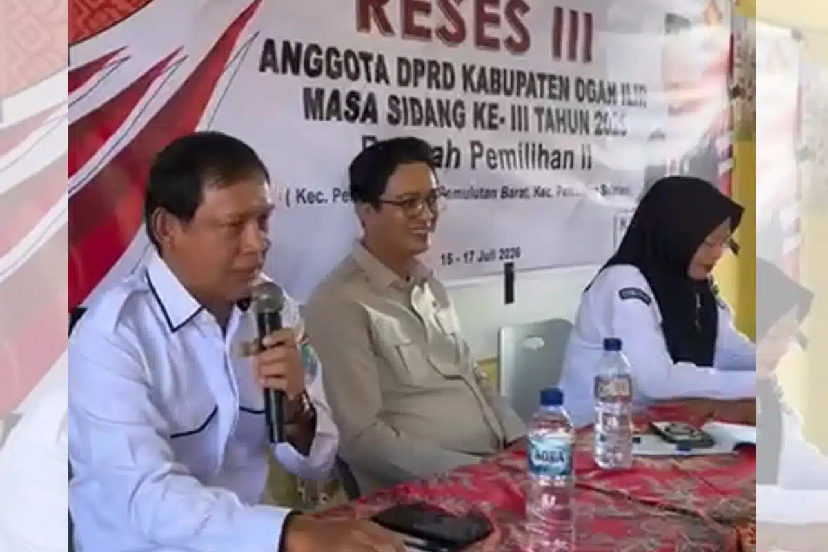 Gelar Reses Masa Sidang III di Pemulutan, Ketua DPRD Ogan Ilir Edwin Cahya Putra Serap Aspirasi Warga
