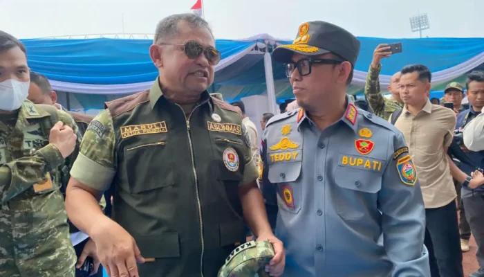 Hadiri Apel Akbar di Jakabaring, Pemkab OKU Berkomitmen Perkuat Kemampuan dan Kesejahteraan Satlinmas