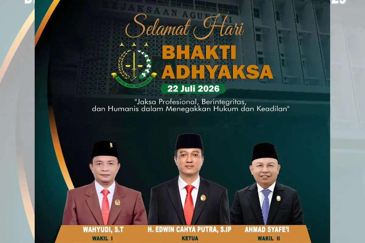 Hari Bhakti Adhyaksa Ke-66, Pimpinan dan Anggota DPRD Ogan Ilir Apresiasi Penegakan Hukum Profesional dan Humanis