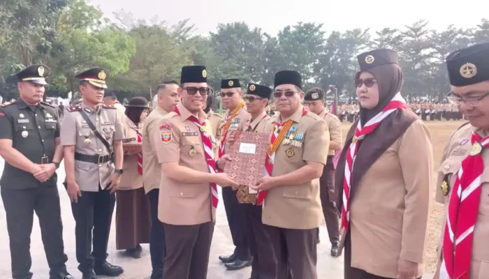 Hari Pramuka ke-65 di OKU, Bupati Teddy Meilwansyah Ajak Generasi Muda Kuasai Teknologi dan Dukung Swasembada Pangan