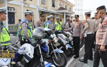 Kapolres OKU Cek Kesiapan Kendaraan Dinas Operasional