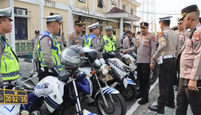 Kapolres OKU Cek Kesiapan Kendaraan Dinas Operasional