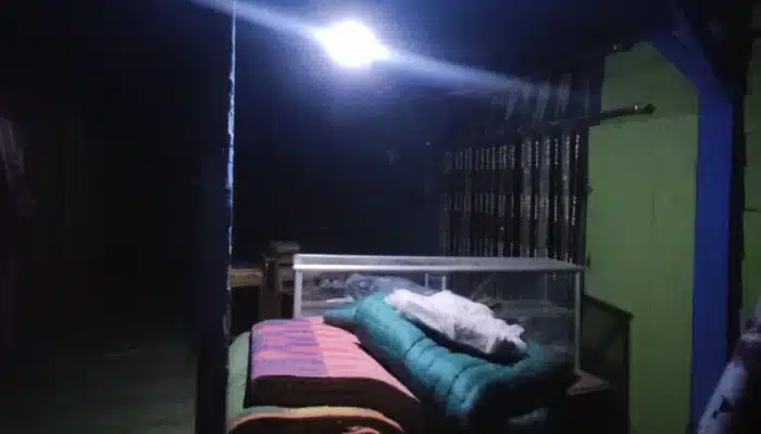 Kondisi malam di Air Sugihan