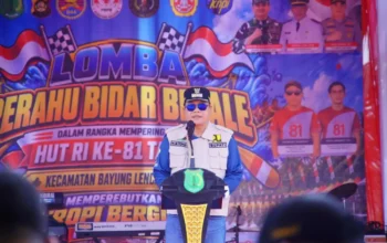 Lestarikan Adat dan Pacu Kebersamaan, Bupati Toha Buka Lomba Bidar Besale di Bayung Lencir