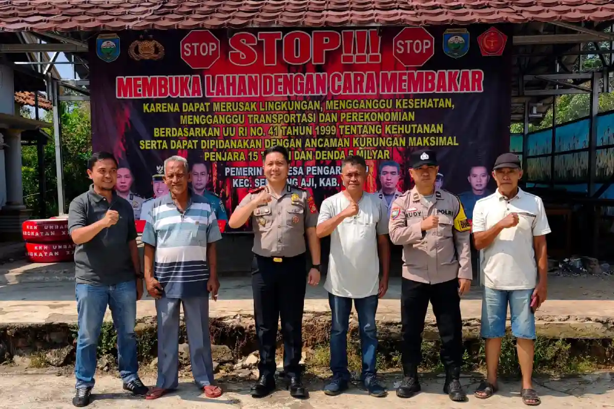 Pencegahan Karhutla di Semidang Aji, Polsek Tekankan Edukasi Lingkungan dan Sanksi Hukum