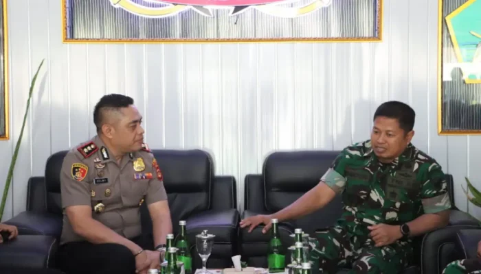 Polres OKU dan Dodiklatpur Rindam II/Sriwijaya Perkuat Koordinasi Pengamanan Wilayah