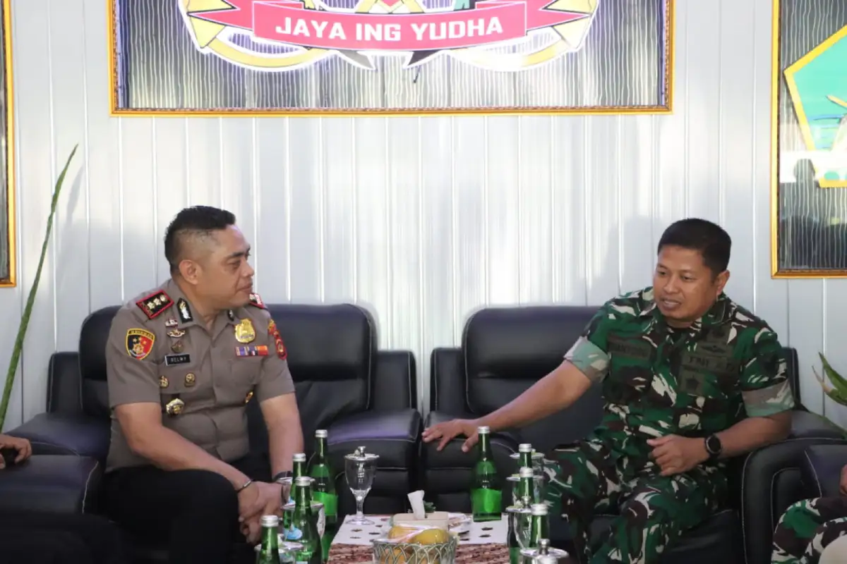 Polres OKU dan Dodiklatpur Rindam II/Sriwijaya Perkuat Koordinasi Pengamanan Wilayah