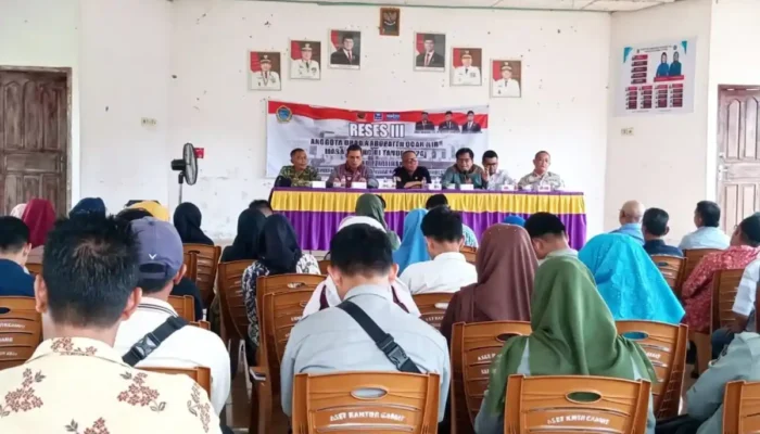 Reses Masa Sidang III di Sungai Pinang, Tiga Anggota DPRD Ogan Ilir Dapil III Serap Aspirasi Pembangunan Warga