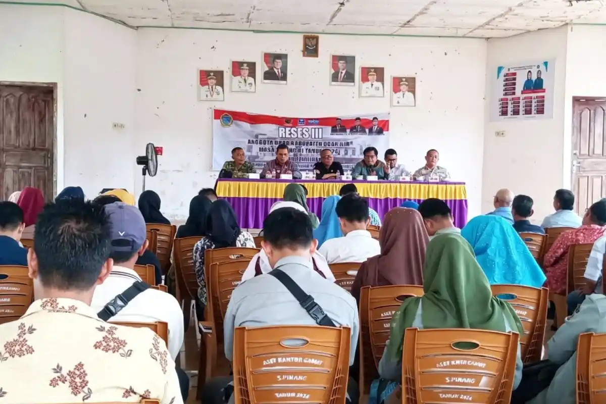 Reses Masa Sidang III di Sungai Pinang, Tiga Anggota DPRD Ogan Ilir Dapil III Serap Aspirasi Pembangunan Warga
