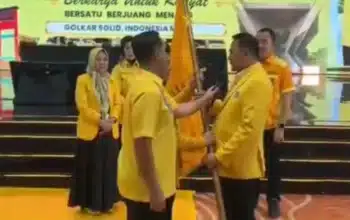 Terima Pataka Golkar Sumsel, Andie Dinialdie Tegaskan Komitmen Konsolidasi hingga ke Desa