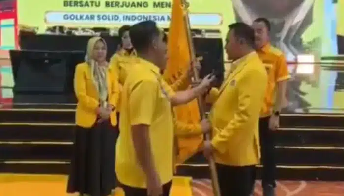 Terima Pataka Golkar Sumsel, Andie Dinialdie Tegaskan Komitmen Konsolidasi hingga ke Desa