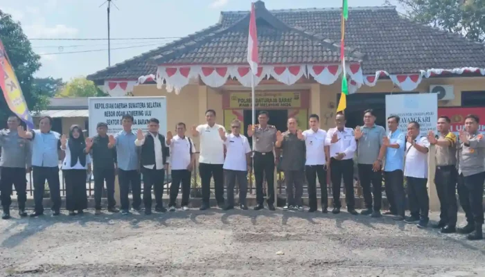 Sosialisasi Karhutla di Baturaja Barat, Kapolsek Dorong Solusi Lahan Tanpa Bakar di Batu Kuning