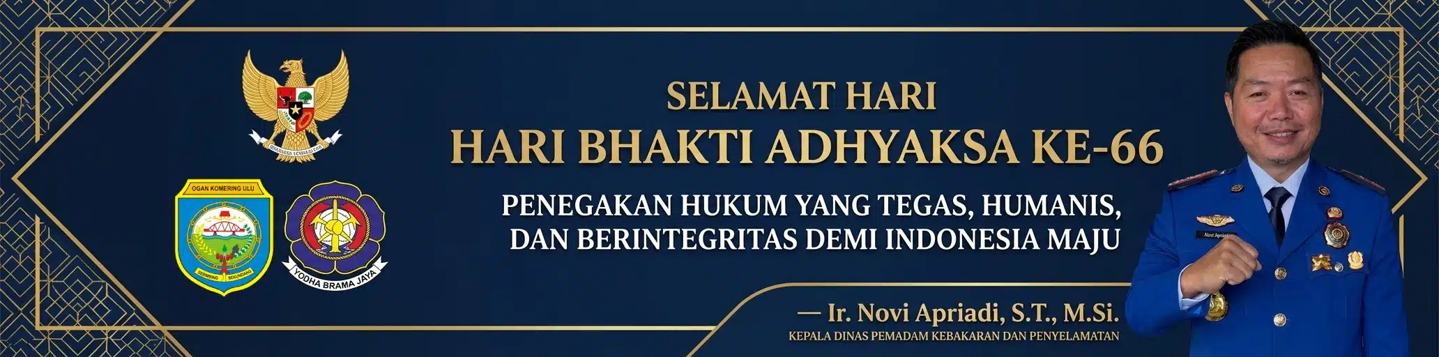 Banner HUT Adhyaksa Damkar Kabupaten OKU