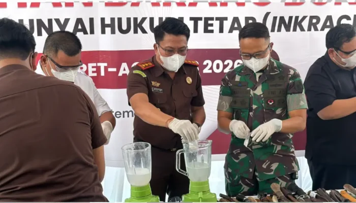 Kejari OKI Musnahkan Barang Bukti dari 412 Berkas Perkara Inkracht