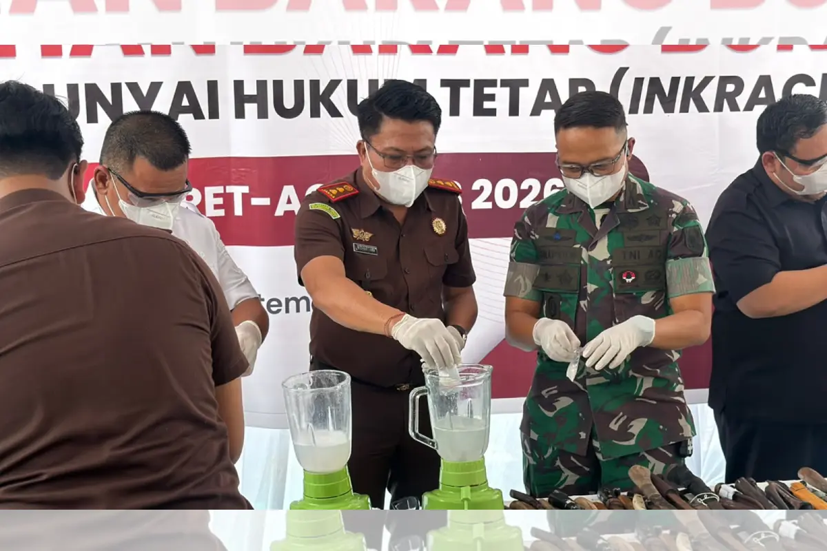 Kejari OKI Musnahkan Barang Bukti dari 412 Berkas Perkara Inkracht