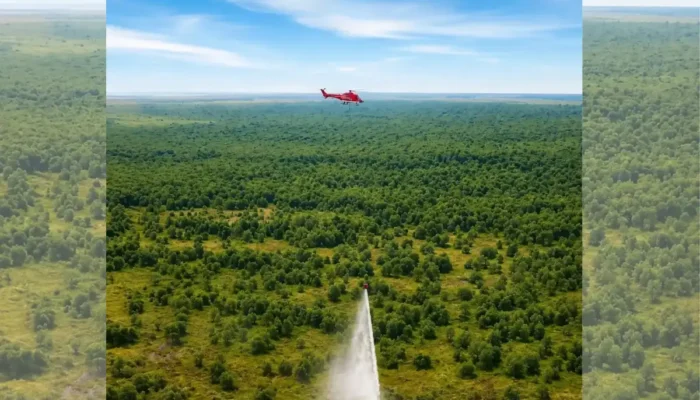 Operasi Udara Diperkuat, 6 Helikopter APP Group Dukung Penanganan Karhutla Sumsel