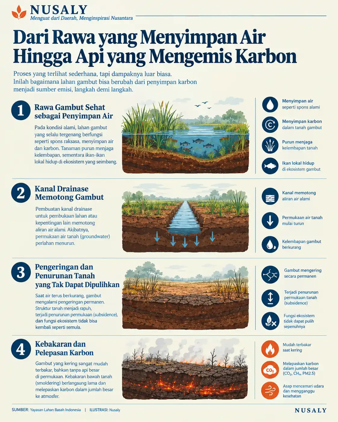 From Healthy Peatlands to Fire