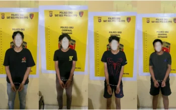 Polisi Tangkap Empat Tersangka Penganiayaan Pelajar di Baturaja
